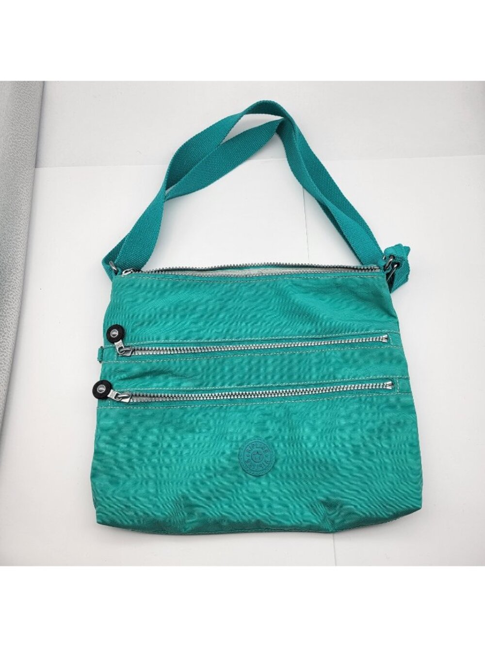 Kipling Women's Alvar Crossbody Turqouise Green Bag Purse Gorpcore no keychain